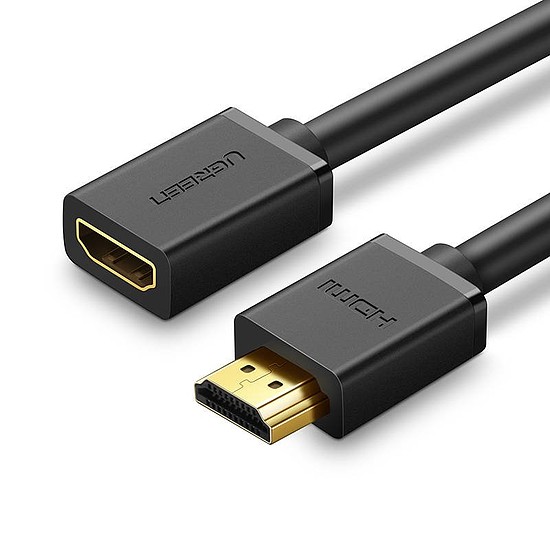 UGREEN HD107 HDMI hosszabbító kábel, anya-apa, FullHD, 3D, 0,5m, fekete (10140)