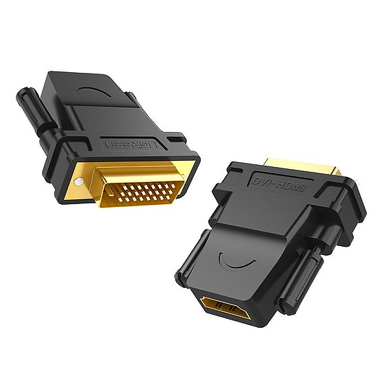 Ugreen HDMI adapter (aljzat) - DVI 24 + 1 (férfi) FHD 60 Hz fekete (20124)