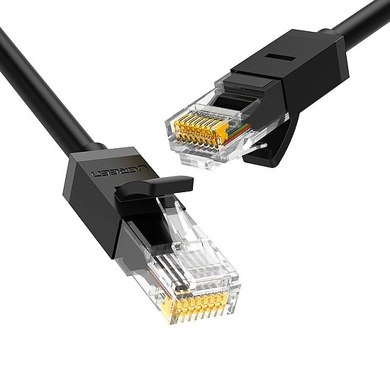 Ugreen kábel internet hálózati kábel Ethernet patchcord RJ45 Cat 6 UTP 1000Mbps 3m fekete (20161)