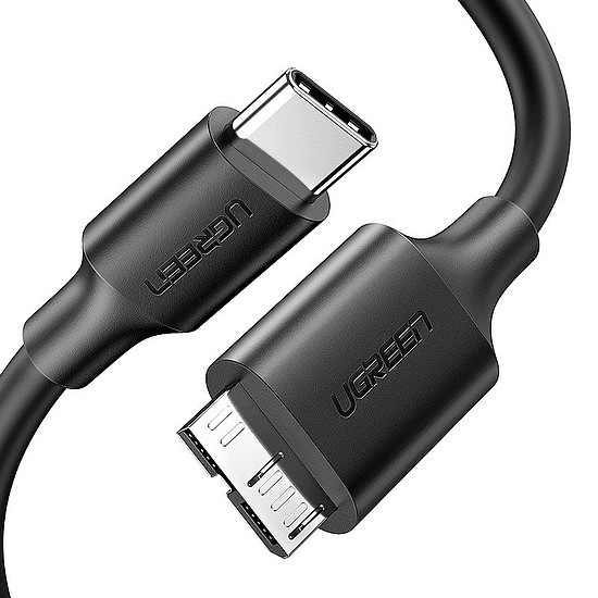 UGREEN micro USB 3.0 kábel - USB-C, 1m, fekete (20103)