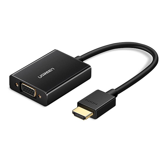 UGREEN MM102 HDMI-VGA adapter, fekete (40233)