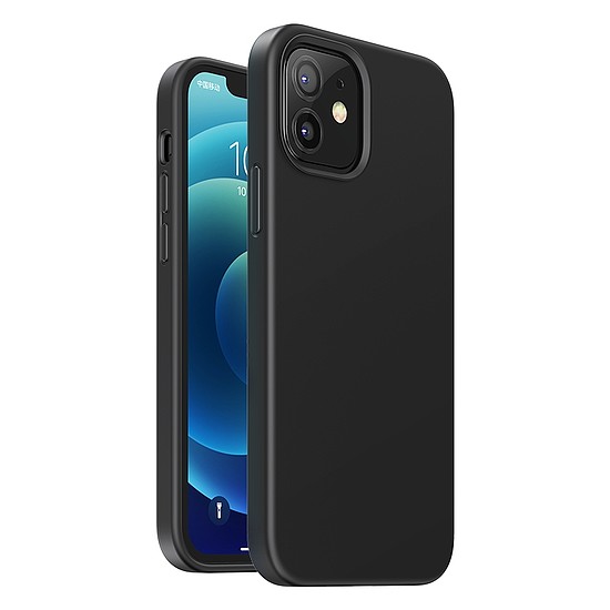 Ugreen Protective Silicone Case gumi rugalmas szilikon tokvédő iPhone 12 mini fekete készülékhez