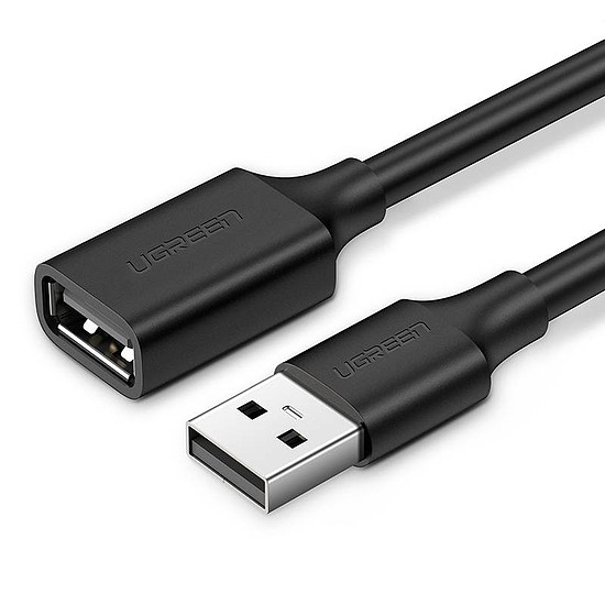 UGREEN US103 USB 2.0 hosszabbító kábel, 3 m, fekete (10317)