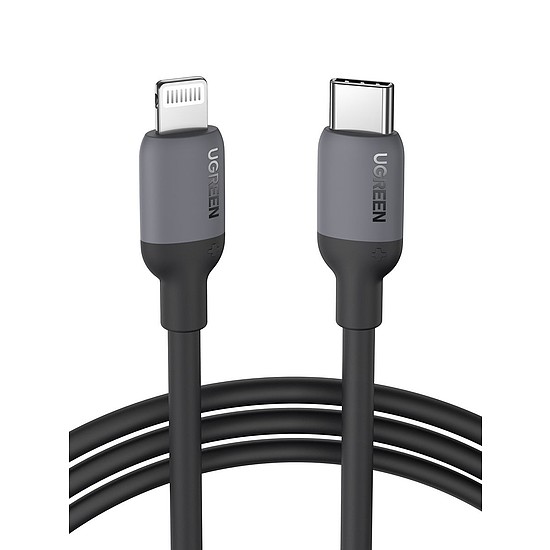 UGREEN US387 USB-C - Lightning kábel, 1m, fekete (20304)