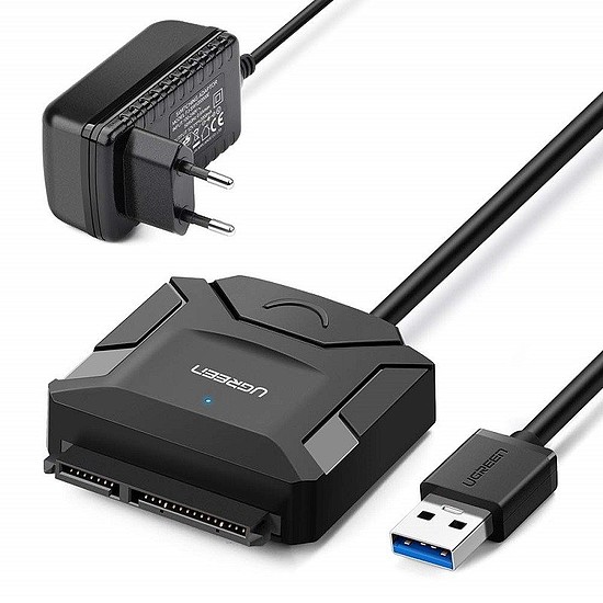 UGREEN USB 3.0 - SATA adapter 2,5 / 3,5, fekete (20611)