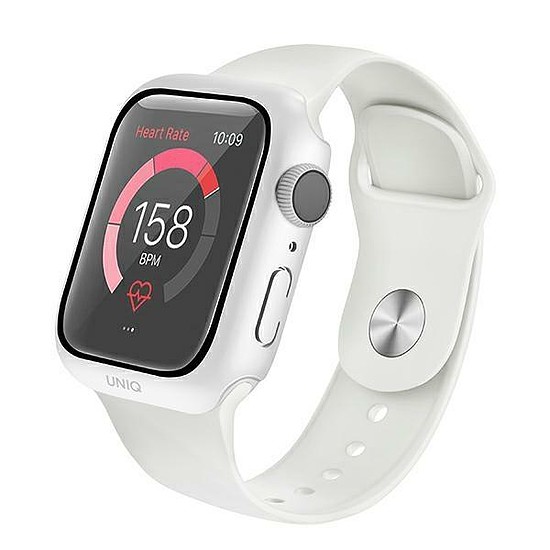 UNIQ etiú Nautic Apple Watch Series 4/5/6/SE 44 mm-es, kétoldalas/fehér