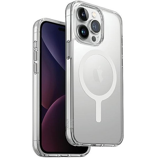 Uniq LifePro Xtreme Magclick töltőtok iPhone 15 Pro-hoz - átlátszó