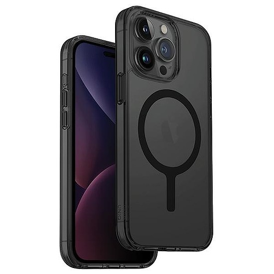 Uniq LifePro Xtreme Magclick töltőtok iPhone 15 Pro-hoz - fekete