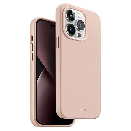 Uniq Lino Hue Magclick töltőtok iPhone 14 Pro-hoz - rózsaszín