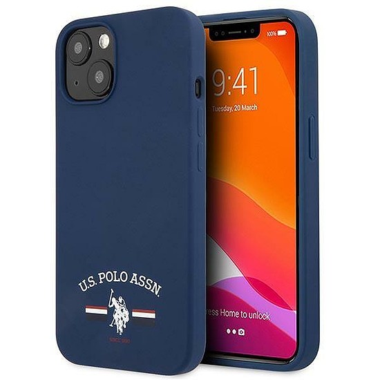 US Polo USHCP13SSFGV iPhone 13 mini 5,4" sötétkék/sötétkék szilikon kollekció