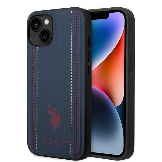 US Polo USHCP14SPFAV iPhone 14 6.1" sötétkék/tengerkék bőröltés