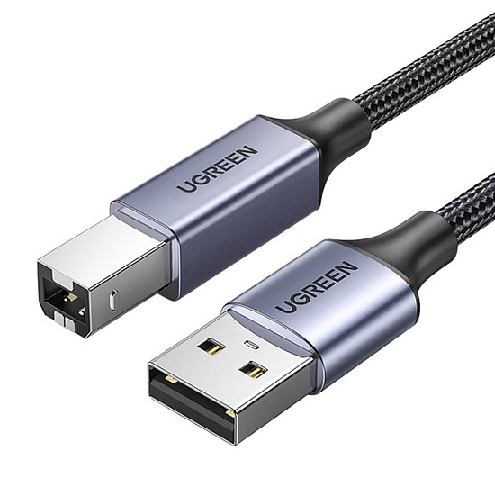 USB 2.0 A - B UGREEN kábel, 5 m, fekete (90560)