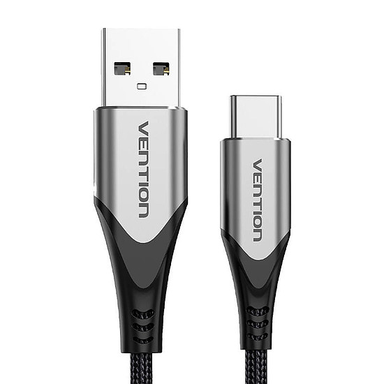 USB 2.0 A - USB-C 3A kábel, 0,25 m Vention CODHC szürke