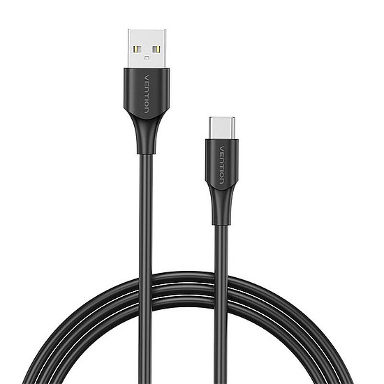 USB 2.0 A - USB-C 3A kábel 0,25 m Vention CTHBC fekete