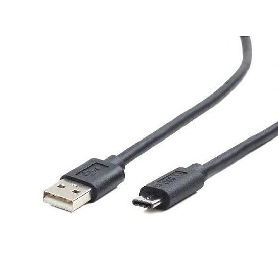 USB 2.0 Töltő és adat kábel USB Type C (Papa) - USB 2.0 Type A (Papa) 1m CCP-USB2-AMCM-1M