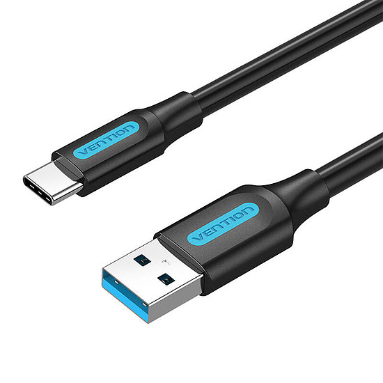 USB 3.0 A-USB-C kábelszellőző COZBH 2 m fekete PVC