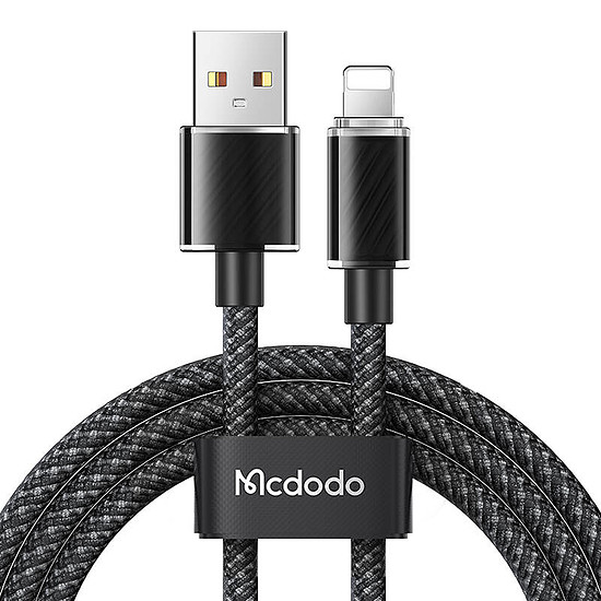 USB-A kábel a Lightning Mcdodo CA-3640-hez, 1,2 m fekete