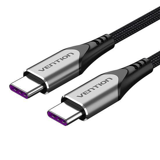 USB-C 2.0 - USB-C 5A kábelVention TAEHD 0,5 m szürke