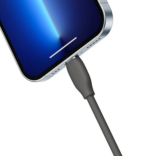 USB-C -kábel a Lightning Baseus Jelly, 20W, 1,2m, fekete (CAGD020001)