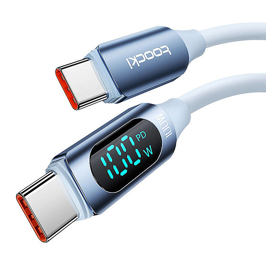 USB-C kábel USB-C Toocki TXCTT1-XX04-B2, 2m, FC 100W kék (TXCTT1- XX04-B2)