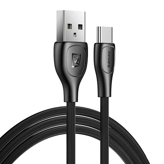 USB-C Remax Lesu Pro kábel, 1 m, 2,1 A, fekete (RC-160a Black)