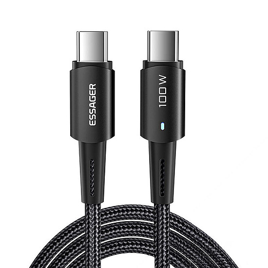 USB-C - USB-C kábel 100 W Essager 1 m fekete (EXCTT1-CG01)