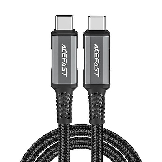 USB-C-USB-C kábel Acefast C1-09, 48 W, 1 m fekete-szürke (C1-09 black)