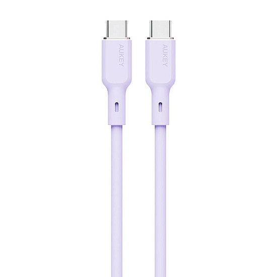 USB-C - USB-C kábel Aukey CB-SCC101, 100 W, 1 m levendula (CB-SCC101 Lavender)