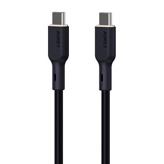 USB-C - USB-C kábel Aukey CB-SCC141, 140 W, 1 m fekete (CB-SCC141 Black)