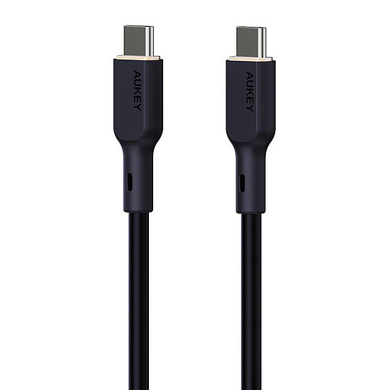 USB-C - USB-C kábel Aukey CB-SCC142, 140 W, 1,8 m fekete (CB-SCC142 Black)