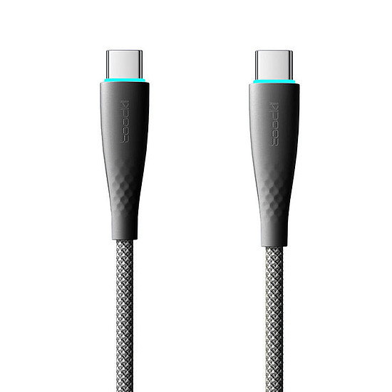 USB-C-USB-C kábel Toocki TXCTT1-BMH01-B, 1m, PD FC 100W fekete (TXCTT1- BMH01-B)