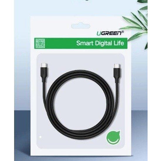 USB-C - USB-C PD UGREEN tápellátás 60 W-os kábel 1 m, fekete (50997)