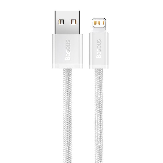 USB-kábel a Lightning Baseus Dynamic, 2,4A, 2m, fehér (CALD000502)