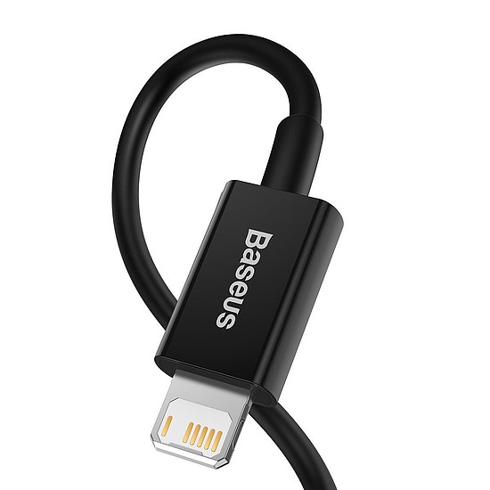 USB-kábel a Lightning Baseus Superior sorozathoz, 2,4A, 2m, fekete (CALYS-C01)