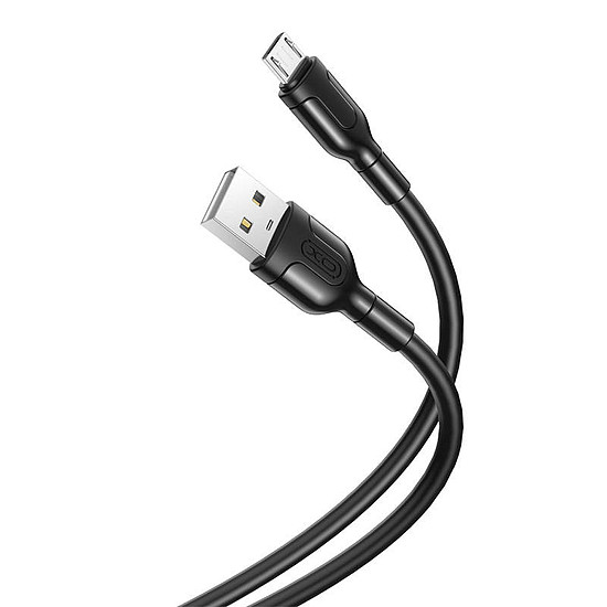 USB kábel Micro USB XO NB212 2.1A 1m, fekete (045814)