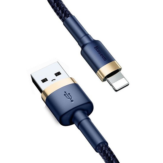 USB Lightning Baseus Cafule 1,5A 2 m-es kábel, arany-sötétkék (CALKLF-CV3)