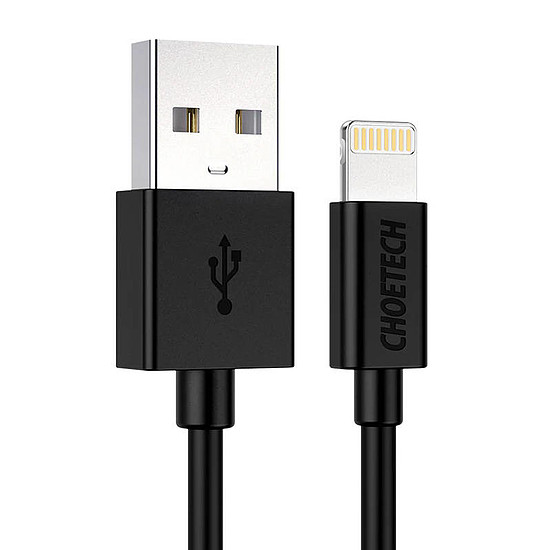 USB-Lightning kábel Choetech IP0026, 1,2 m, fekete