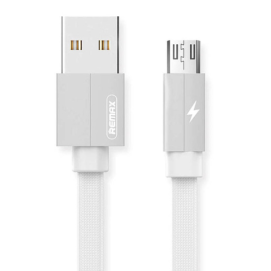 USB Micro Remax Kerolla kábel, 1m, fehér (RC-094m 1M White)