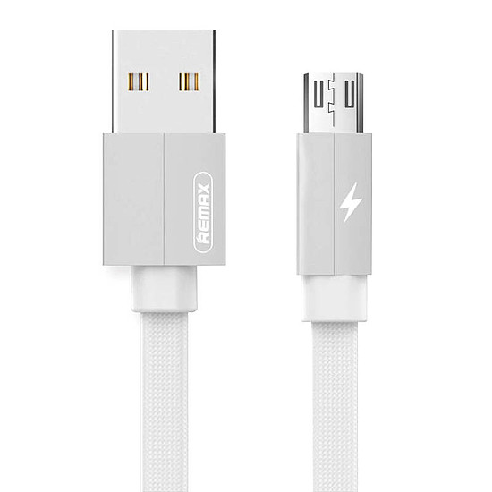 USB Micro Remax Kerolla kábel, 2m, fehér (RC-094m 2M White)