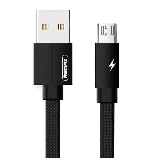 USB Micro Remax Kerolla kábel, 2m, fekete (RC-094m 2M Black)