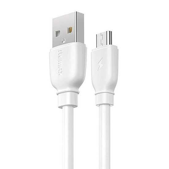 USB Micro Remax Suji Pro kábel, 1m, fehér (RC-138m White)