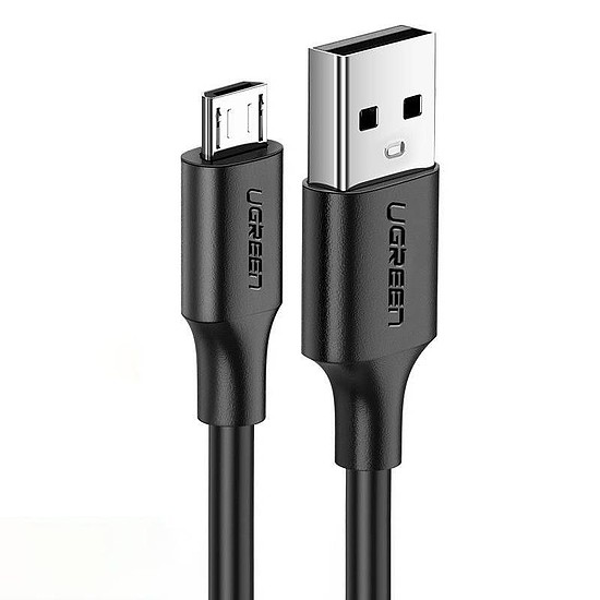 USB-Mikro USB kábel UGREEN QC 3.0 2.4A 0.25m, fehér (60139)