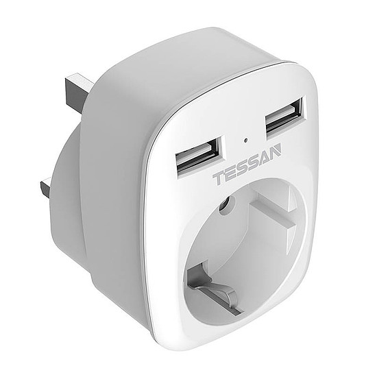 Utazási adapter TS-611-UK-GRA (TS-611-UK-EU)