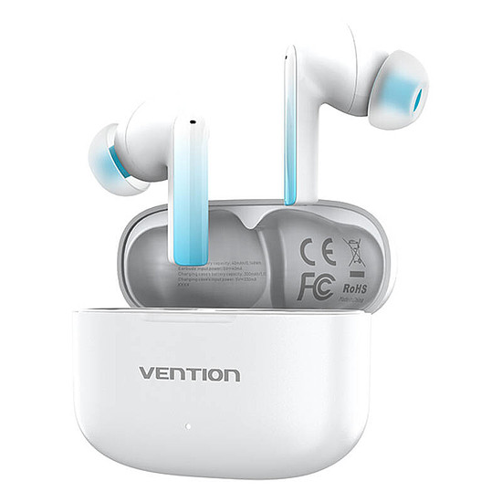 Vezeték nélküli fülhallgató, Vention, NBIW0, Elf Earbuds E04 fehér