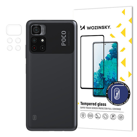 Wozinsky Camera Glass 9H teljes kamera edzett üveg Xiaomi Poco M4 Pro 5G kamerához