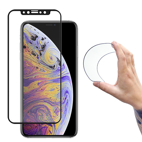 Wozinsky Full Cover Flexi Nano Glass hibrid képernyővédő fólia kerettel iPhone 13 mini átlátszóhoz