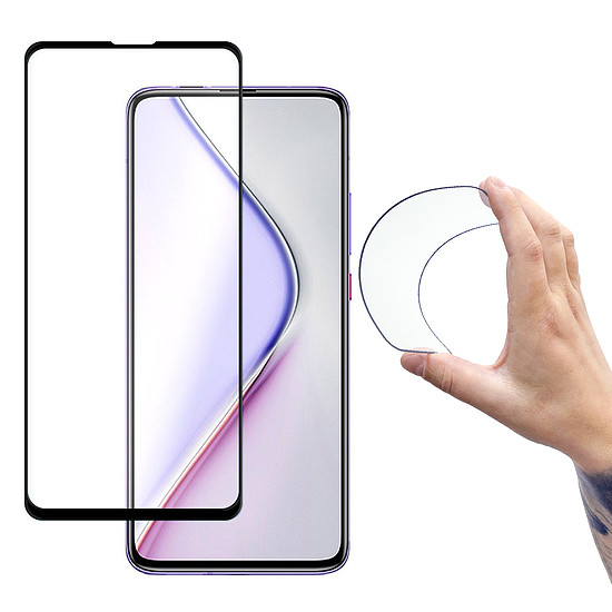 Wozinsky Full Cover Flexi Nano Glass Hybrid képernyővédő fólia kerettel Xiaomi Redmi K30 Pro / Poco F2 Pro fekete