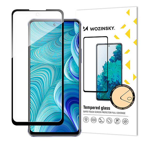 Wozinsky Full Glue Infinix Hot 11S NFC teljes képernyős edzett üveg, fekete kerettel (tokbarát)