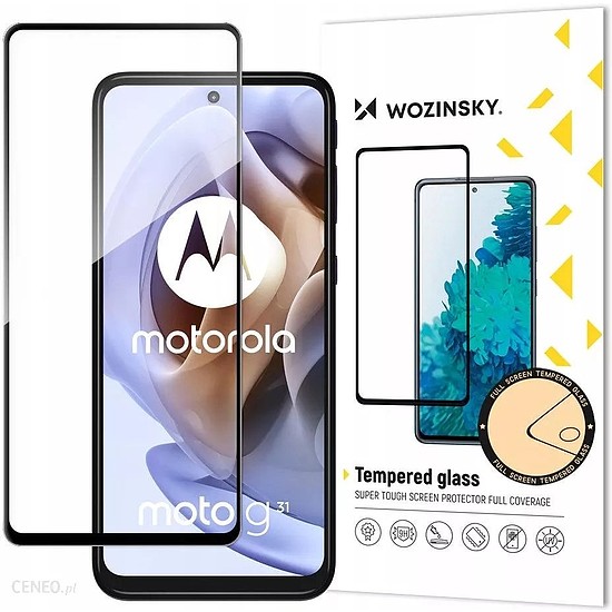 Wozinsky Full Glue Moto G51 teljes képernyős edzett üveg fekete kerettel