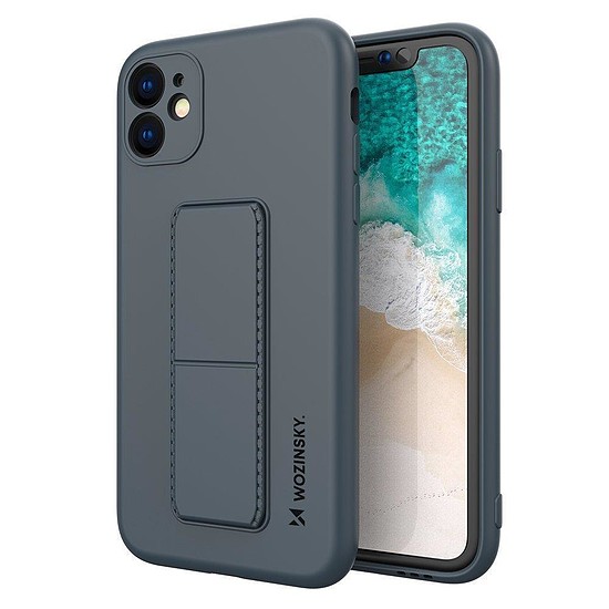 Wozinsky Kickstand Case szilikon állvány burkolat Xiaomi Redmi 10X 4G / Xiaomi Redmi Note 9 kék